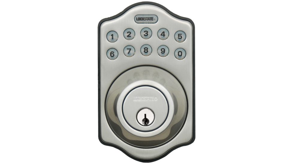 Lockstate RemoteLock 5i WiFi Electronic Deadbolt Door Lock, Aspen Style, Satin Nickel, LS-DB5i-SN-A