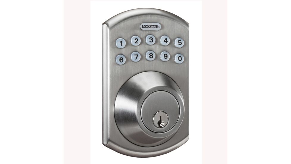 Lockstate RemoteLock 5i WiFi Electronic Deadbolt Door Lock, Bolder Style, Satin Nickel, LS-DB5i-SN-B