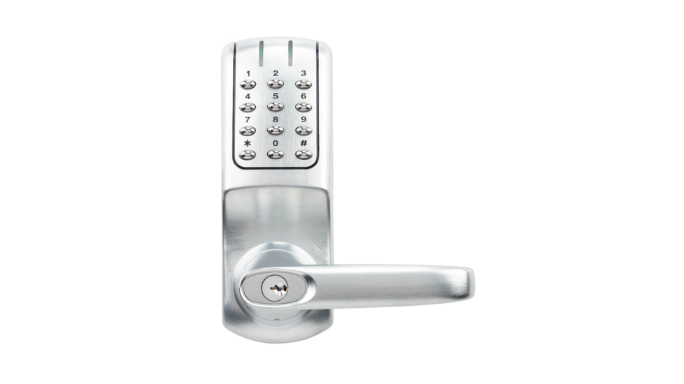 Lockstate RemoteLock OpenEdge Commercial Grade Wi-Fi Lever Lock, Silver, 2.75 x 2.75 x 7 in, RL-OpenEdge CG Silver