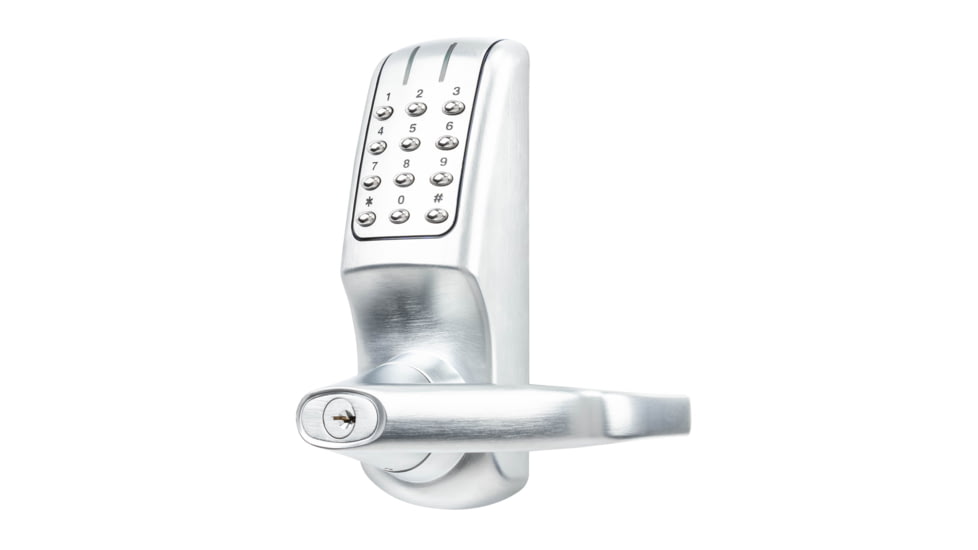 Lockstate RemoteLock OpenEdge Commercial Grade Wi-Fi Lever Lock, Silver, 2.75 x 2.75 x 7 in, RL-OpenEdge CG Silver