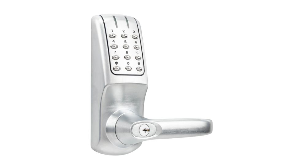 Lockstate RemoteLock OpenEdge Commercial Grade Wi-Fi Lever Lock, Silver, 2.75 x 2.75 x 7 in, RL-OpenEdge CG Silver