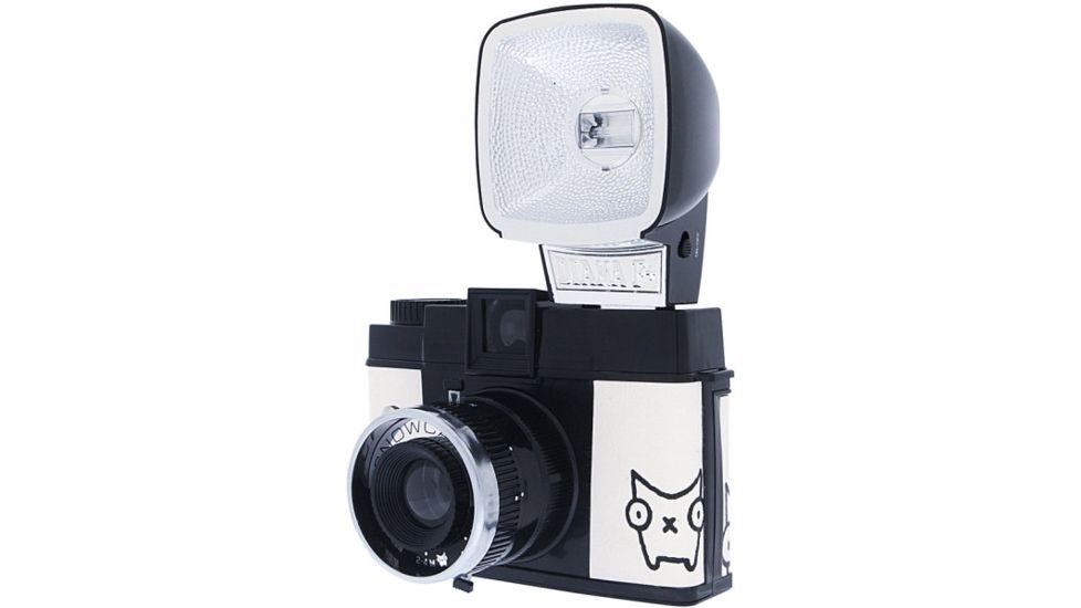 Lomography Camera Diana F+ Snowcat (w/ flash) angle view