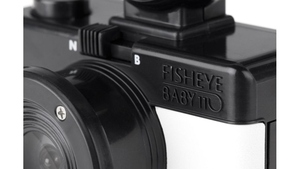 Lomography Fisheye Baby 110 Basic Film Camera, Front Left 953