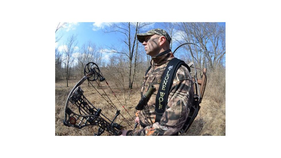 Lone Wolf Treestands Padded Back Pack Straps, Black BPS