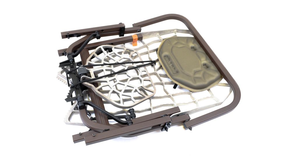 Lone Wolf Treestands Wide Flip Top Combo Tree Stand, Gray WFTC