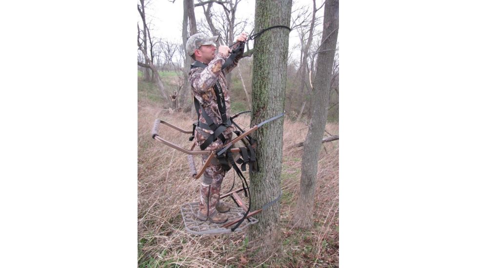 Lone Wolf Treestands Wide Sit and Climb II Combo Tree Stand, Gray WSCC II