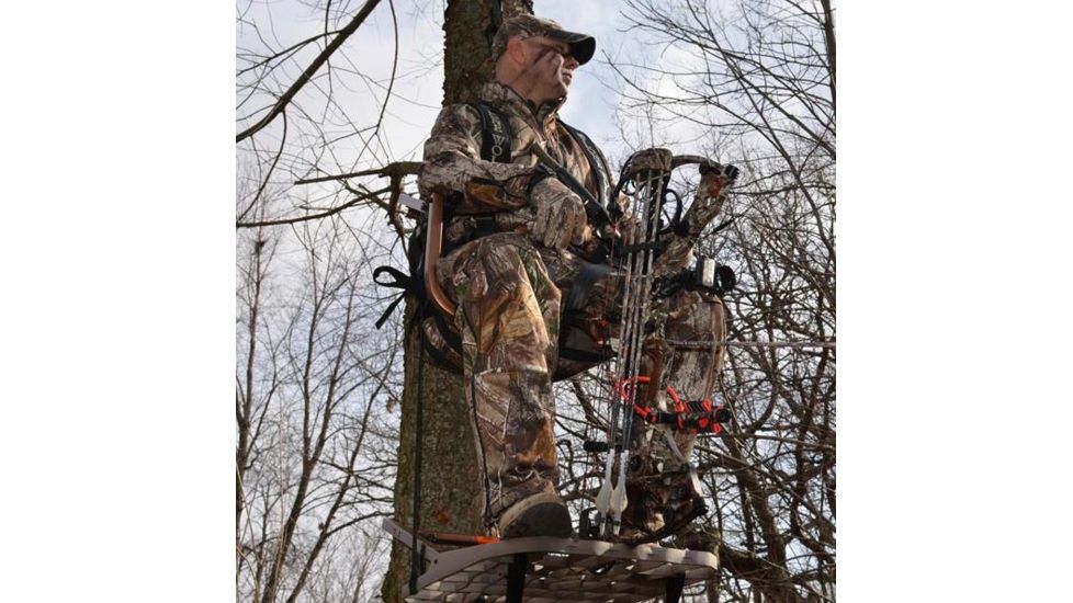 Lone Wolf Treestands Wide Sit and Climb II Combo Tree Stand, Gray WSCC II