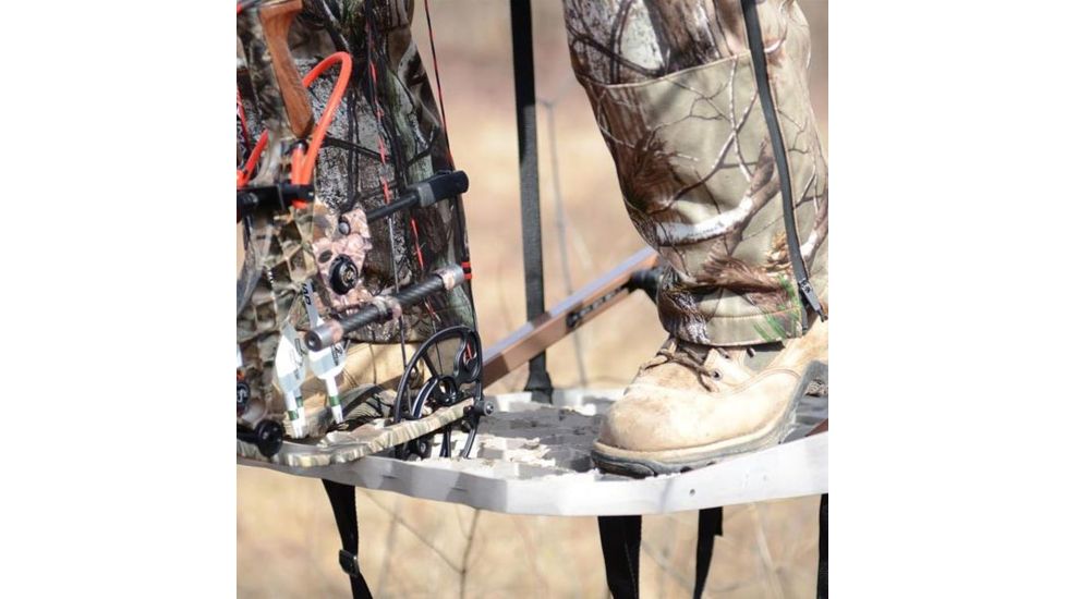 Lone Wolf Treestands Wide Sit and Climb II Combo Tree Stand, Gray WSCC II