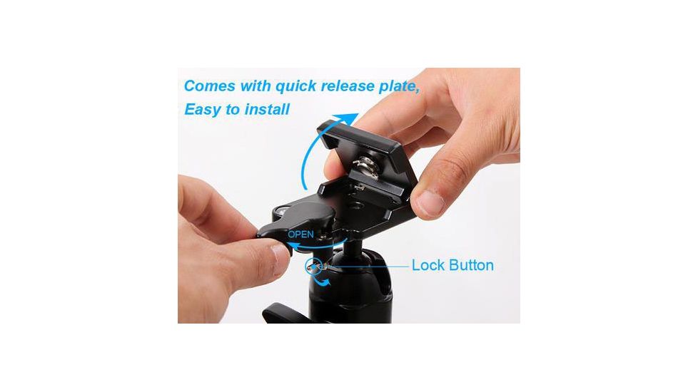 Longshot by Target Vision Large Tripod, Black, TV-AT102