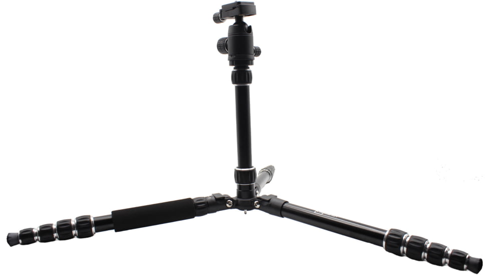 Longshot by Target Vision Packable Aluminum Tripod, 1/4-20in Thread, Black, TV-AT103