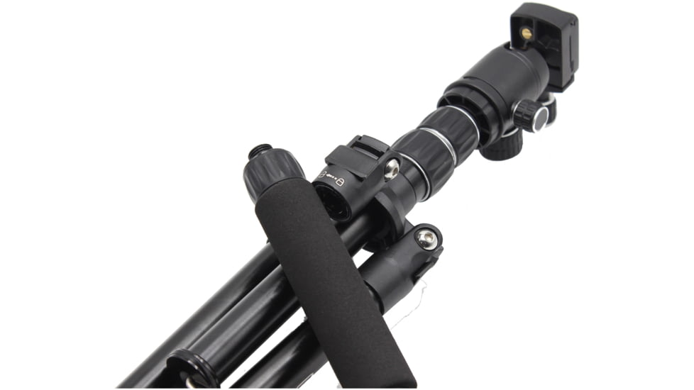 Longshot by Target Vision Packable Aluminum Tripod, 1/4-20in Thread, Black, TV-AT103