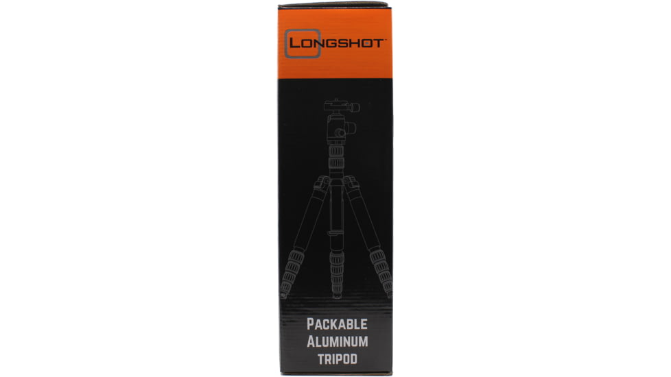 Longshot by Target Vision Packable Aluminum Tripod, 1/4-20in Thread, Black, TV-AT103