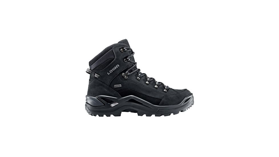 Lowa Renegade GTX Mid Hiking Boot - Men's, Black/Black, Narrow, 9.5, 3109439999-BK-NW-9.5