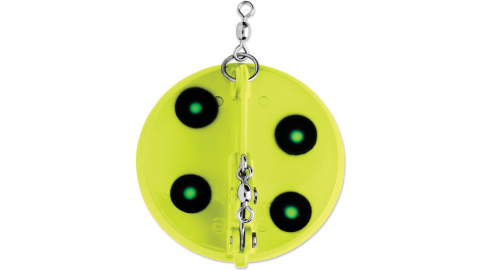 Luhr Jensen 1 Dipsy Diver, Flo. Chartreuse / Green UV / Chrome Bottom, 5560-001-1601