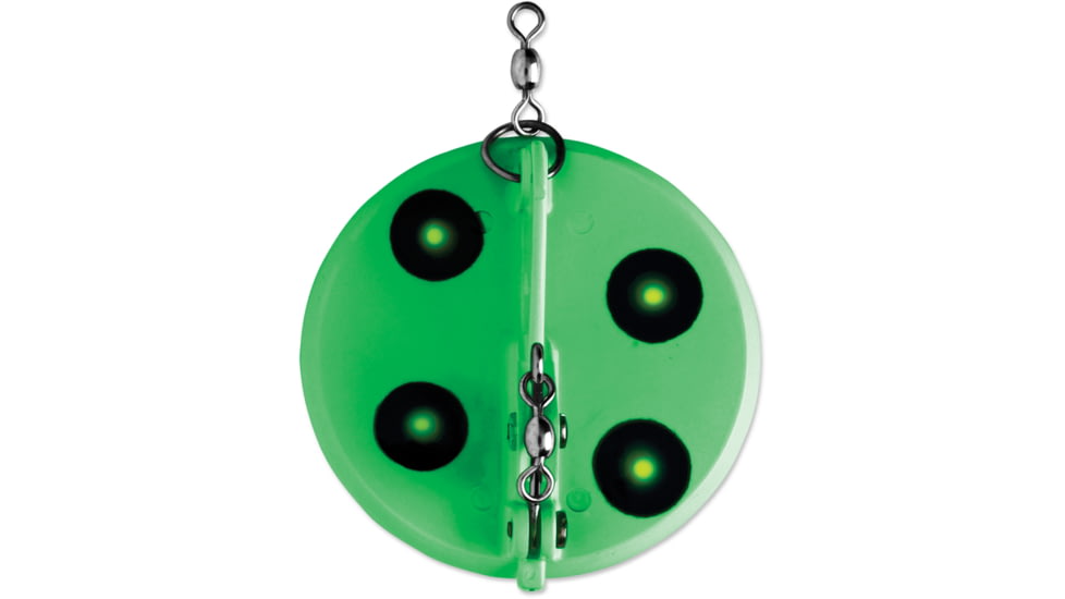 Luhr Jensen 3 Dipsy Diver Magnum, Flo. Green / Chartreuse UV / Chrome Bottom, 5560-003-1600