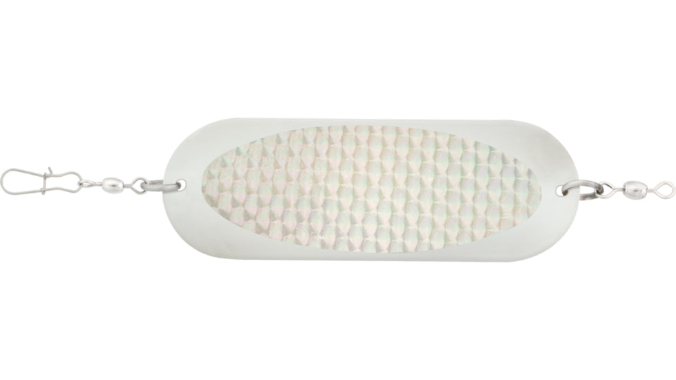 Luhr Jensen 4/0 Jensen Trout &amp; Kokanee Dodger, Chrome / Silver Prism-Lite, 5100-040-0150