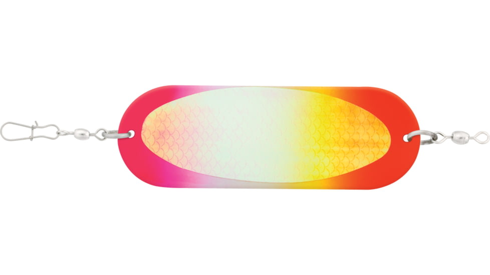 Luhr Jensen 4/0 Jensen Trout &amp; Kokanee Dodger, Rainbow / Fishscale, 5100-040-0496