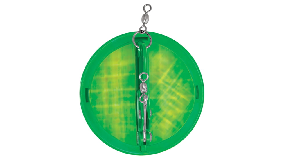 Luhr Jensen 4-1/8in Dipsy Diver - Kelly Green/Silver Bottom Moon Jelly, 5560-001-2511