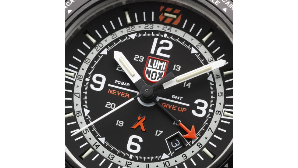 Luminox Bear Grylls Survival Air w/ Stainless Steel Milanese Mesh bracelet, Black, 45mm, XB.3762