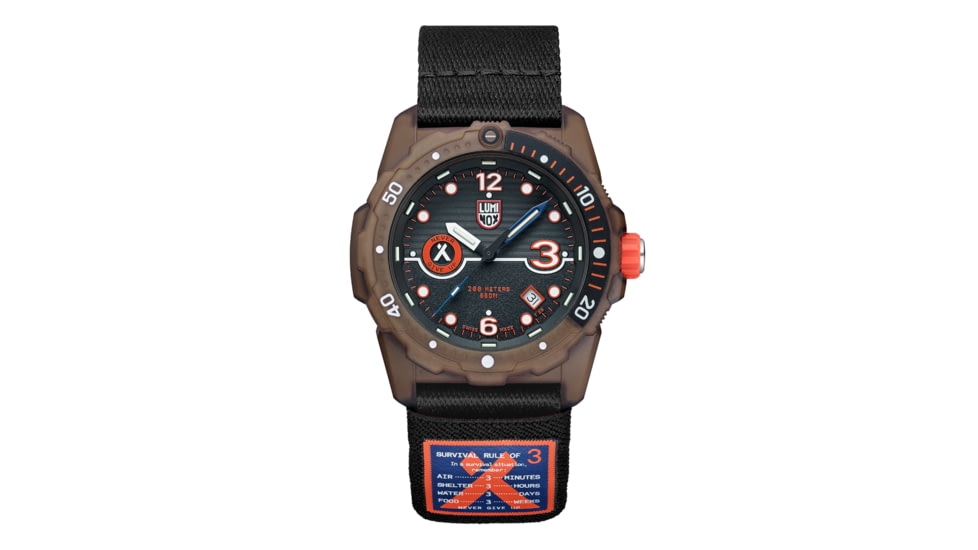 Luminox Bear Grylls Survival Rule of 3 ECO Watch, Black/Black, 42mm, XB.3721.ECO