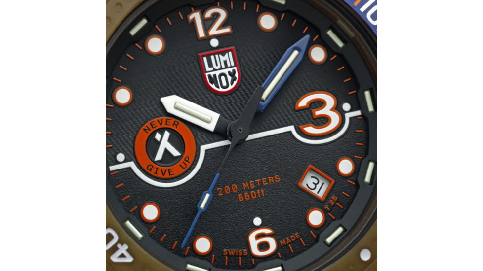 Luminox Bear Grylls Survival Rule of 3 ECO Watch, Black/Orange, 42mm, XB.3729.ECO