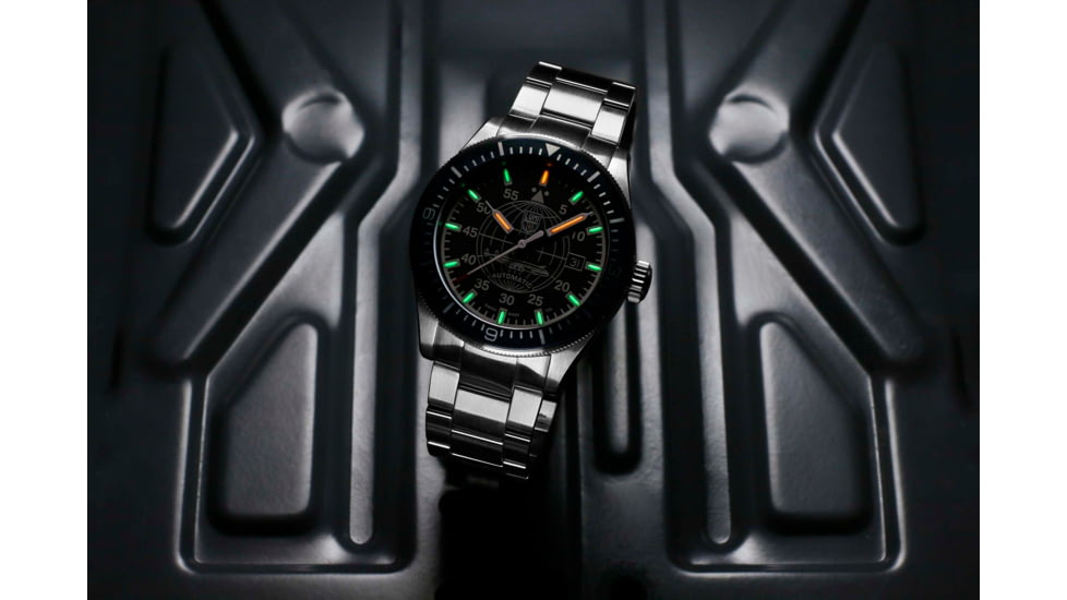 Luminox Constellation Automatic 9600 Series Watch, Black/Silver, 42mm, XA.9601.M