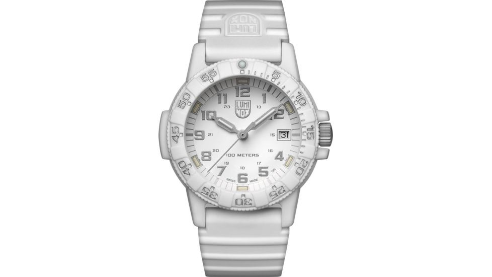 Luminox Leatherback Sea Turtle Watches, White/Silver, 39 mm, 0307.WO