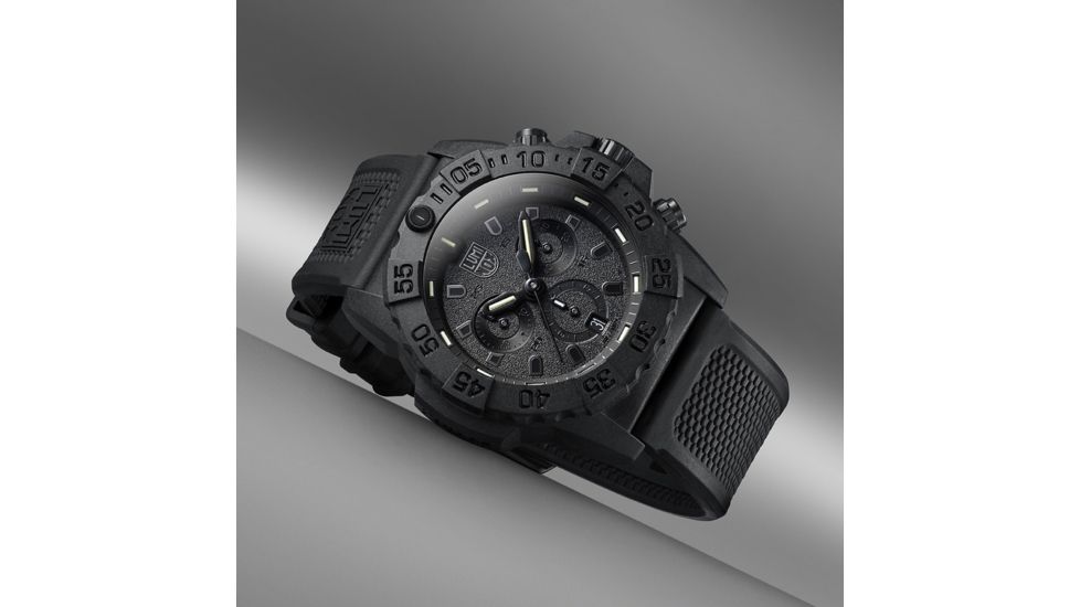 Luminox Navy Seal Chronograph Watches, Black/Black, 45 mm, 3581.BO