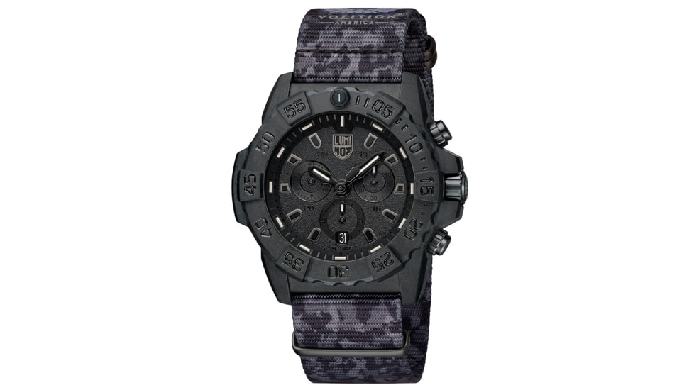 Luminox Navy Seal Chronograph Watches, Black/White, 45 mm, 3581