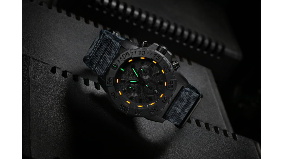 Luminox Navy Seal Chronograph Watches, Black/White, 45 mm, 3581