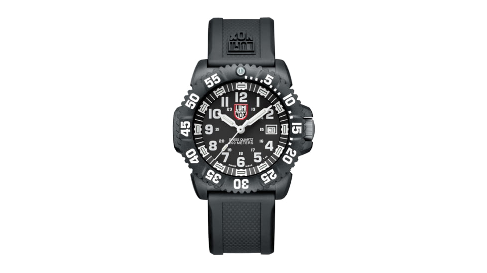 LUMINOX Navy Seal Colormark Watch, Black/White, 44mm A.3051