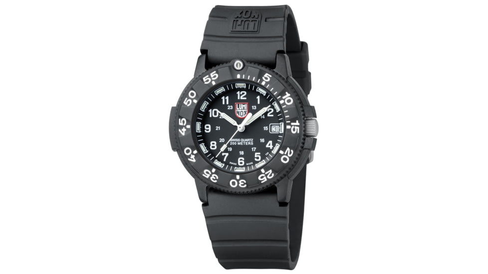 Luminox Navy Seal Dive Watch, Black Dial, Dive Strap NS3001