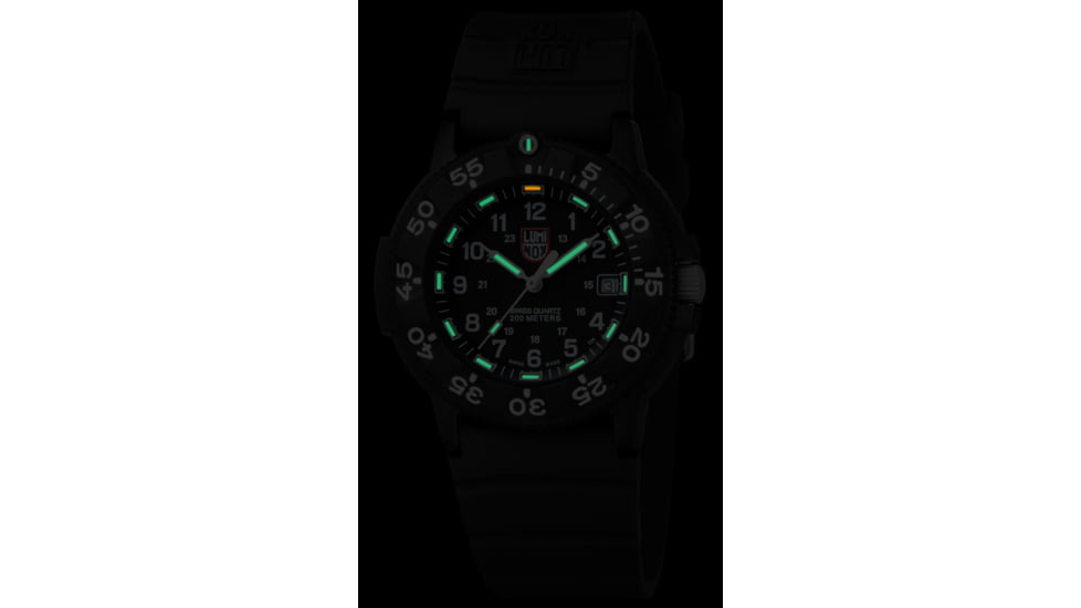 Luminox Navy Seal Dive Watch, Black Dial, Dive Strap NS3001