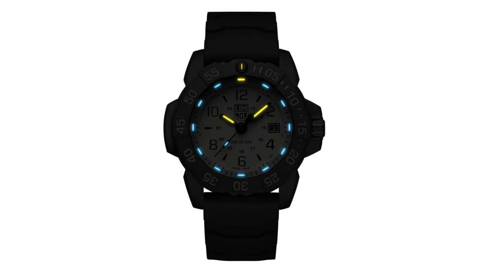 Luminox Navy Seal Foundation 3250 Series Watches - Men's, Sand/Black, 45mm, XS.3251.CBNSF.SET