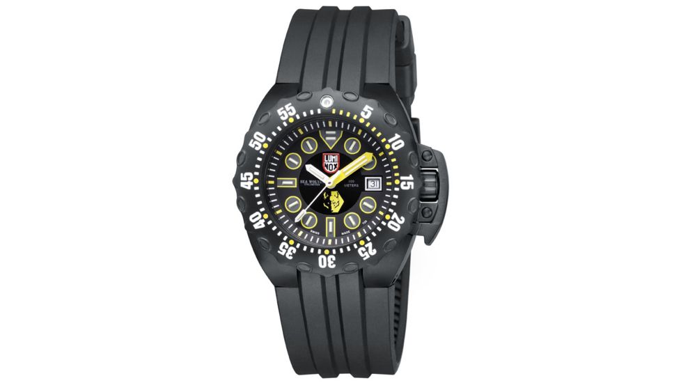 LUMINOX Scott Cassell Special Edition, Black/Yellow/White, 44mm A.1526