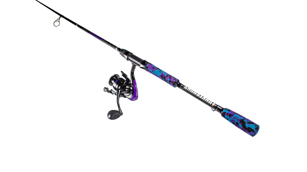 Lunkerhunt Atomic Rod Combo, Black/Purple, 6ft 8in, ATSC01