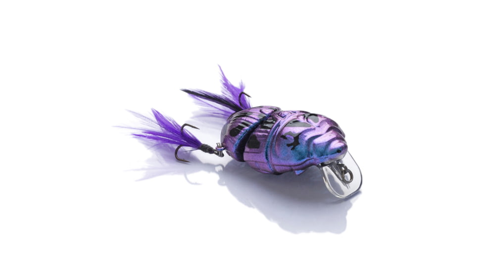 Lunkerhunt Battle Beetle Bait, Cobalt, 2.25in &amp; 5/8 oz, BEET02