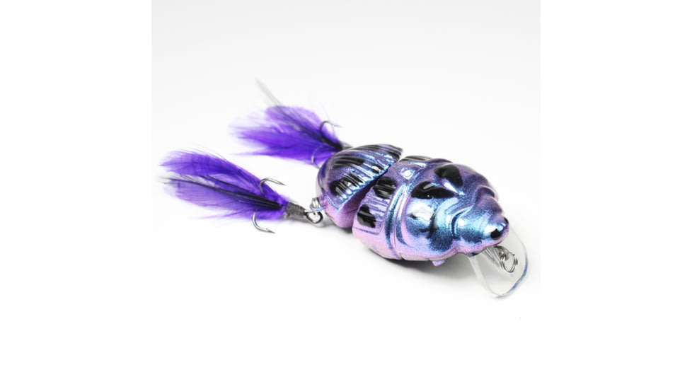 Lunkerhunt Battle Beetle Bait, Cobalt, 2.25in &amp; 5/8 oz, BEET02