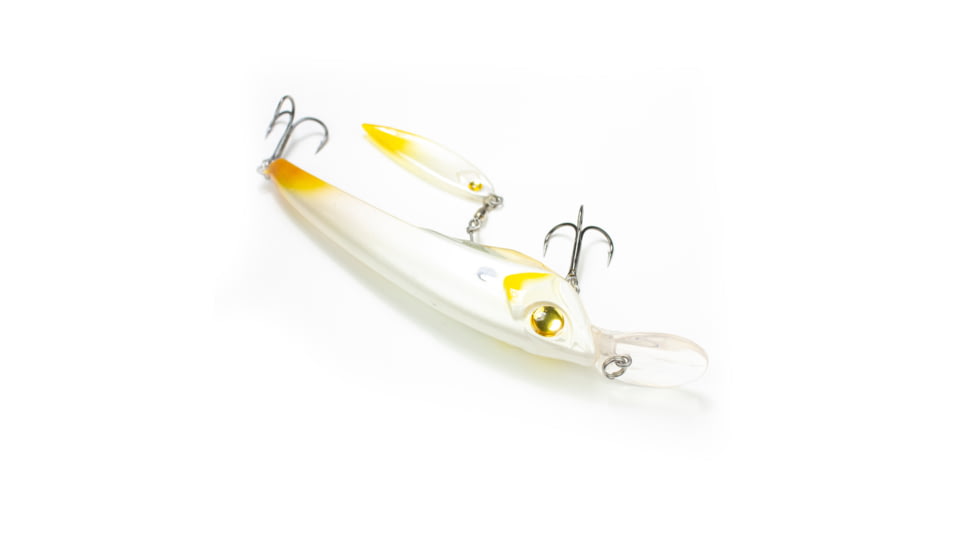 Lunkerhunt Boshi Blade Bait, Bone Orange, 4.3in &amp; 5/8 oz, UNSPJKB07