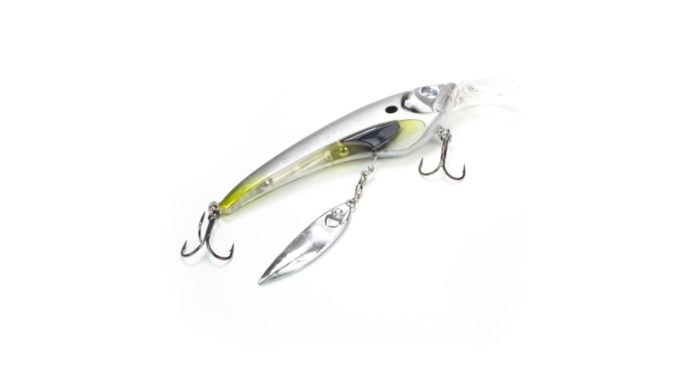 Lunkerhunt Boshi Blade Bait, Chrome, 4.3in &amp; 5/8 oz, UNSPJKB06