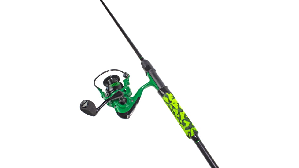Lunkerhunt Hunter Spinning Rod Combo, Dark green camo, 6ft 8in, SHNTCOM01