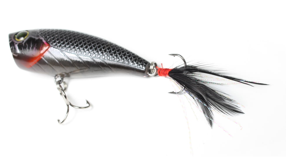 Lunkerhunt Impact Crush Bait, Charcoal, 2.5in &amp; 1/3 oz, IMPOP06