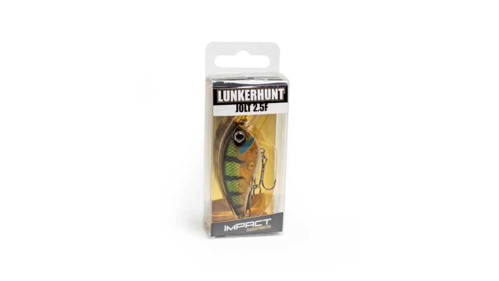 Lunkerhunt Impact Jolt 2.5F Bait, Green Back, 2.25in &amp; 1/3 oz, IMFSQ04