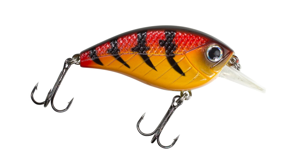 Lunkerhunt Impact Jolt 2.5F Bait, Red Hot, 2.25in &amp; 1/3 oz, IMFSQ05