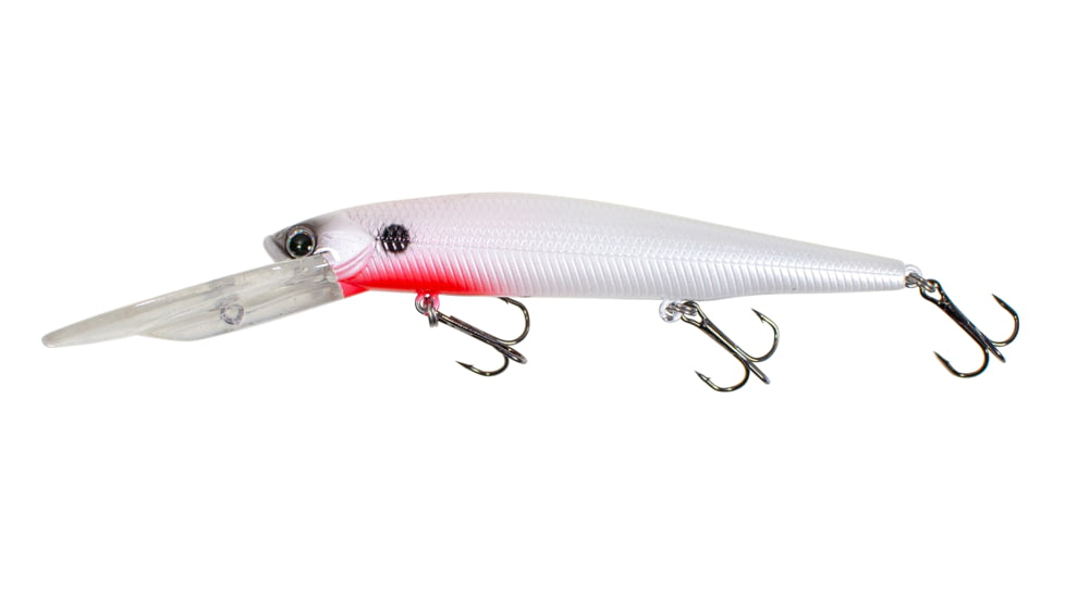 Lunkerhunt Impact Slash 12S Deep Diving Jerkbait, Bone White, 4.3in &amp; 5/8 oz, ISLASH06