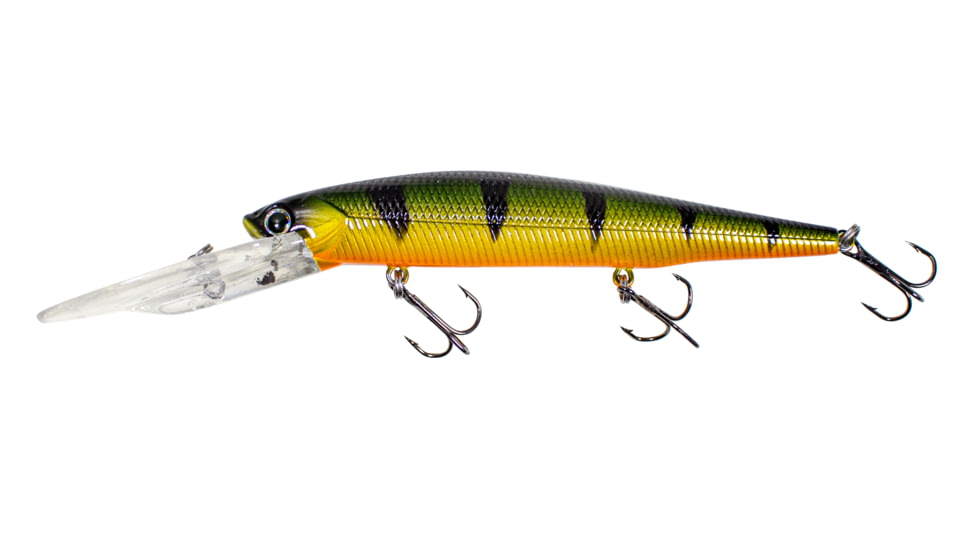 Lunkerhunt Impact Slash 12S Deep Diving Jerkbait, Green Back, 4.3in &amp; 5/8 oz, ISLASH03