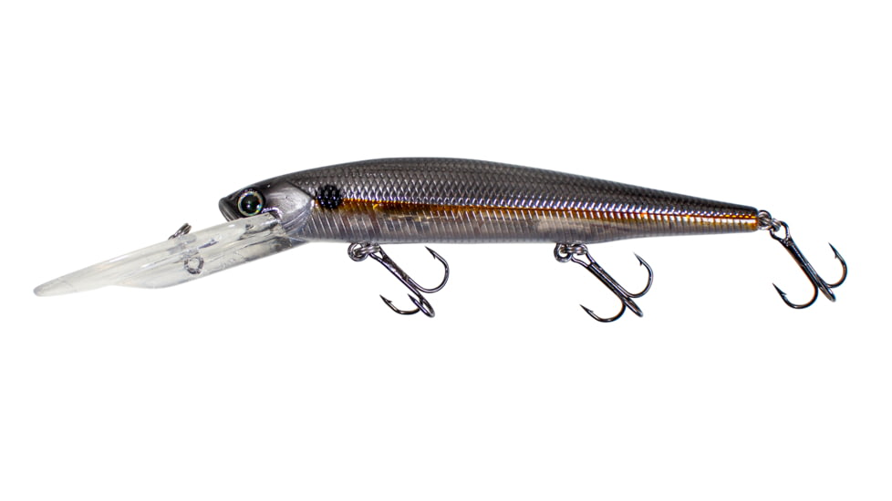Lunkerhunt Impact Slash 12S Deep Diving Jerkbait, Silver Side, 4.3in &amp; 5/8 oz, ISLASH02