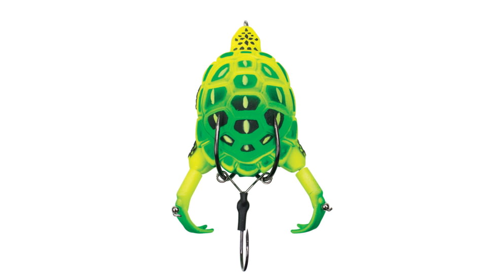 Lunkerhunt Prop Turtle Bait, Neon, 3.5in &amp; 3/4 oz, TURTLE03