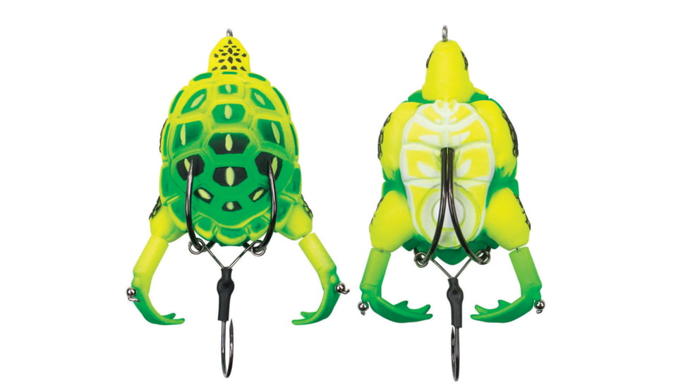 Lunkerhunt Prop Turtle Bait, Neon, 3.5in &amp; 3/4 oz, TURTLE03