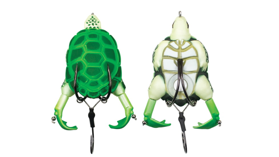 Lunkerhunt Prop Turtle Bait, Shamrock, 3.5in &amp; 3/4 oz, TURTLE01
